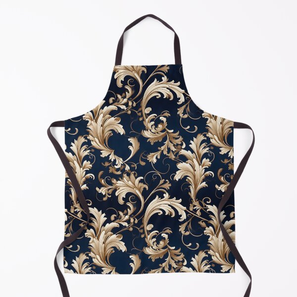 Item preview, Baroque Navy Collection with White and Gold Rod-Tone Accents designed and sold by AlienSkinEyes.