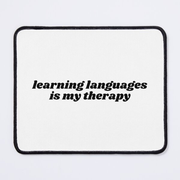 Item preview, Learning languages is my therapy  designed and sold by GoofyLab.