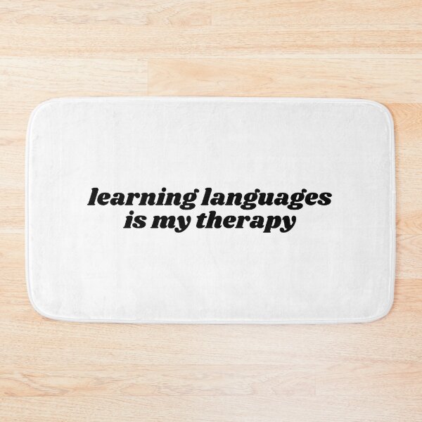 Item preview, Learning languages is my therapy  designed and sold by GoofyLab.