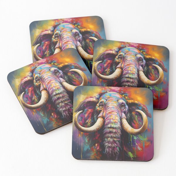 Item preview, Colorful mammoth designed and sold by grebie.