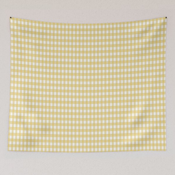 Item preview, pale yellow gingham pattern designed and sold by spitfirehart.