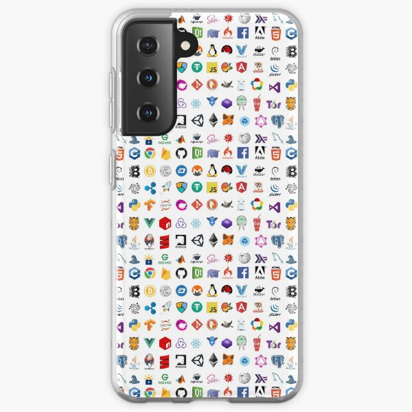 Developer icons, open source project logos, web companies Samsung Galaxy Soft Case