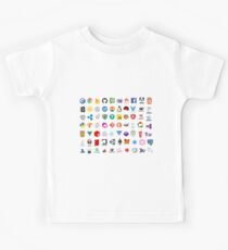 Developer icons, open source project logos, web companies Kids Tee