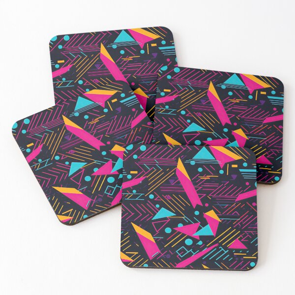 Item preview, 80s and 90s Retro Pop Synthwave Pattern designed and sold by AeonAcademy.