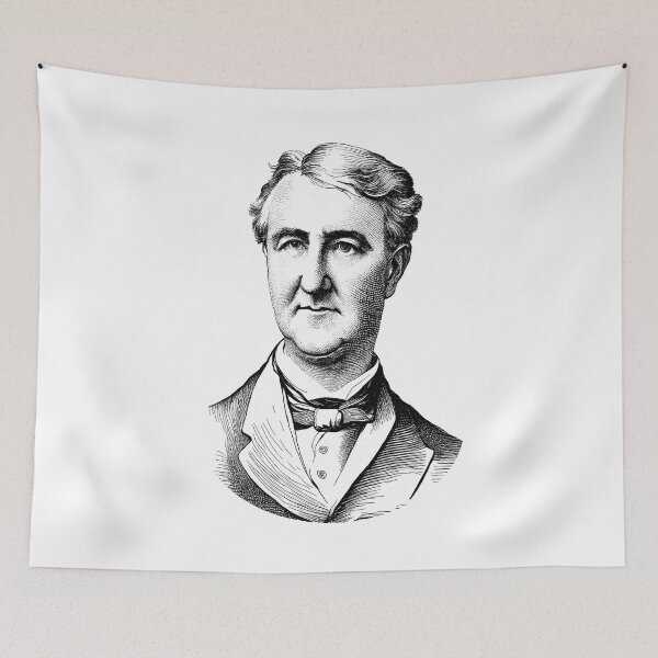 Item preview, Portrait of Thomas Alva Edison  designed and sold by NTGUILTY.