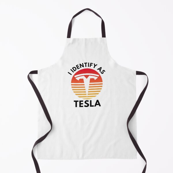 Item preview, I Identify As Tesla Retro Bumper designed and sold by TeeArtillery.