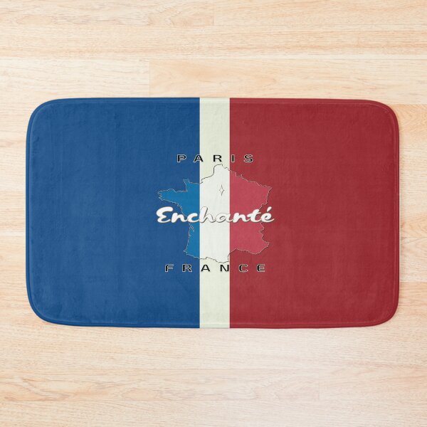 Item preview, Enchanté Paris, France Country Map on French Flag designed and sold by we-rove.