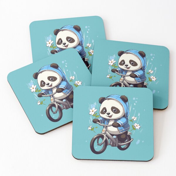 Item preview, Cute Panda Riding a Bicycle designed and sold by PandaPlanner.