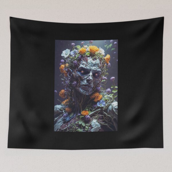 Item preview, Zombie en descomposición con flores brotando de su cuerpo. designed and sold by Manfred Marquard.