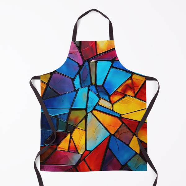 Item preview, Colorful stained glass digital print art designed and sold by dcrc.