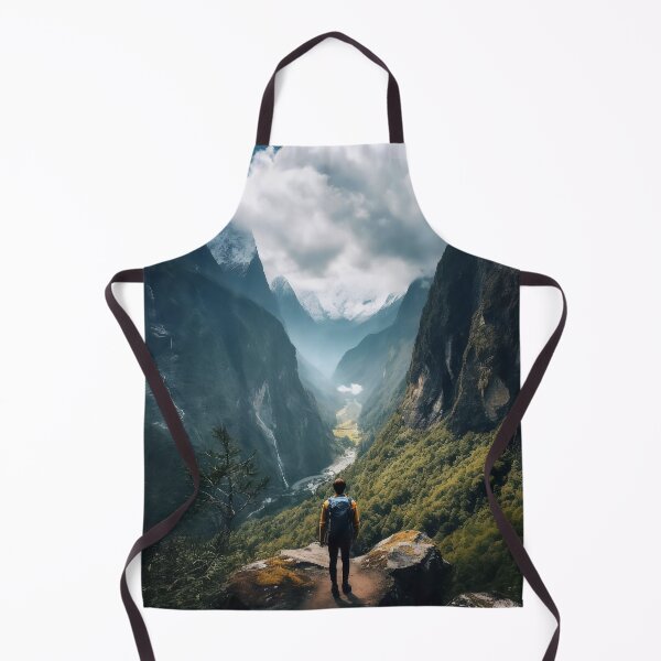 Item preview, The man is hiking on the big mountain designed and sold by EternityLoves.