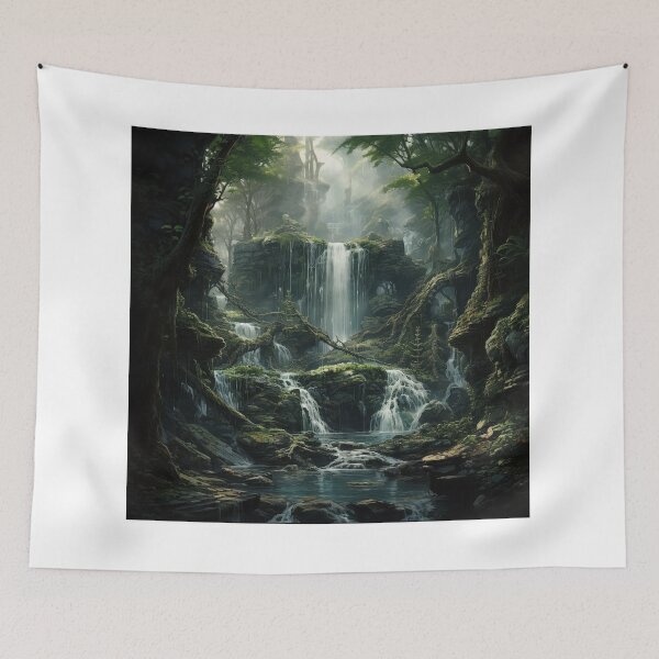 Item preview, The wonderful waterfall in the forest designed and sold by EternityLoves.