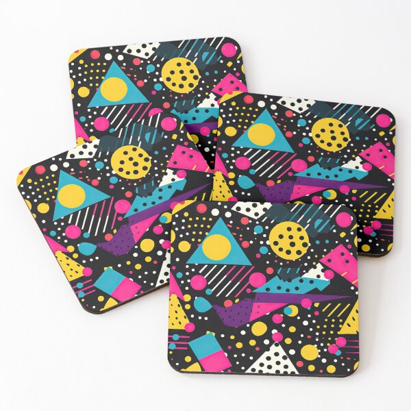 Item preview, Funky 80s and 90s Nostalgia Pop Pattern designed and sold by AeonAcademy.