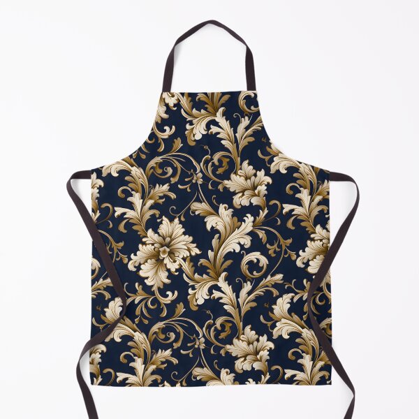 Item preview, Baroque Navy Collection with White and Gold Rod-Tone Accents designed and sold by AlienSkinEyes.
