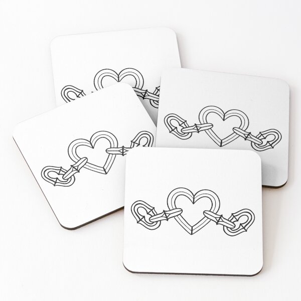 Item preview, Black and White Heart Chain designed and sold by ereardon0.