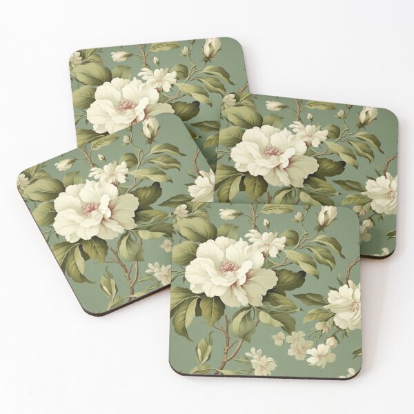 Item preview, background with flowers, classic wallpaper seamless vintage floral pattern designed and sold by SabinArt.