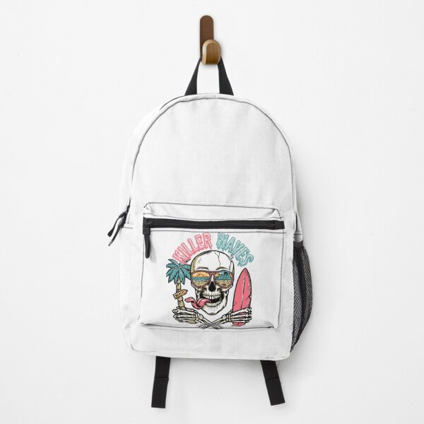 Item preview, Killer Waves Cool Beach Ocean Skull designed and sold by BeachinArt.