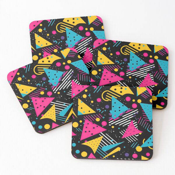 Item preview, Funky 80s and 90s Nostalgia Pop Pattern designed and sold by AeonAcademy.