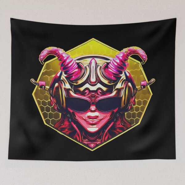 Item preview, Girl Devil on Space Metallic Cyberpunk designed and sold by Metallican.