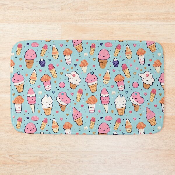 Item preview, cute ice cream seamless designed and sold by NatthyDesign.