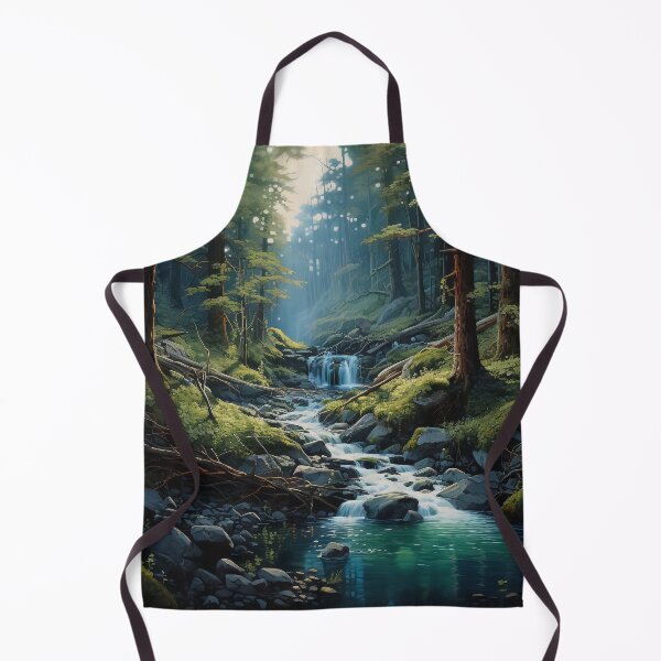Item preview, The waterfall in the forest digital art designed and sold by EternityLoves.