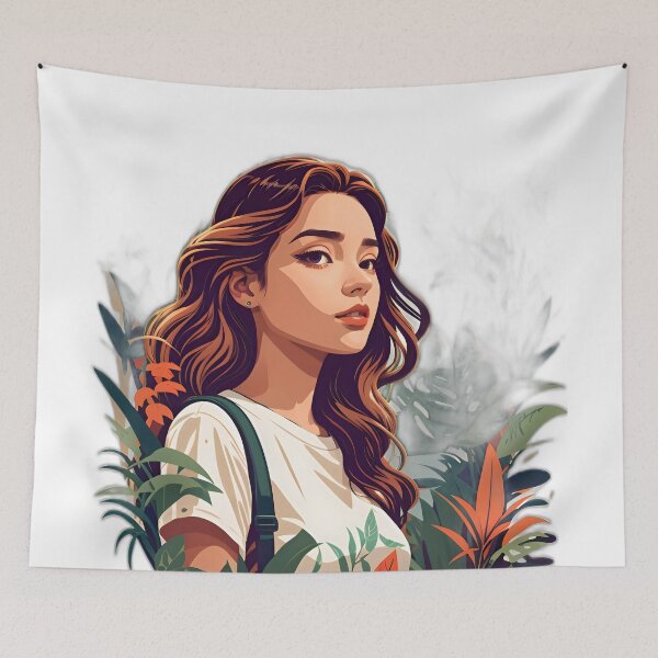 Item preview, girl in a jungle designed and sold by Kovalakis.