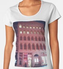 Pink Building  Women's Premium T-Shirt