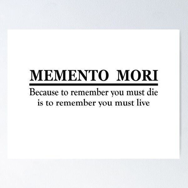 Artikel-Vorschau von Memento Mori - erinnere dich an deinen Tod Zitat, designt und verkauft von Alexaltay.
