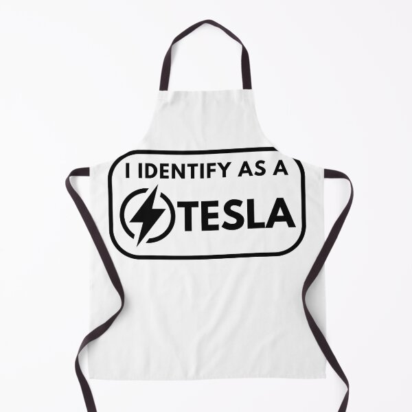 Item preview, I Identify As A Tesla Bumper designed and sold by TeeArtillery.