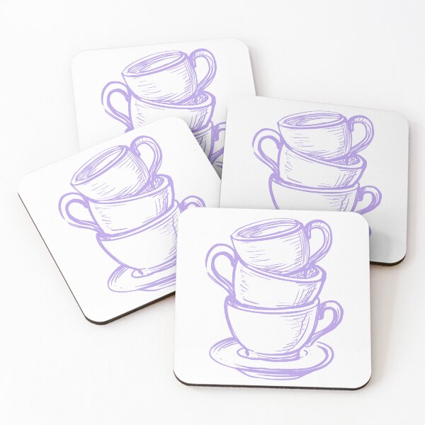 Item preview, Lavender Teacup Stack designed and sold by Cozy-Home10.