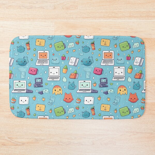 Item preview, cute laptop seamless designed and sold by NatthyDesign.