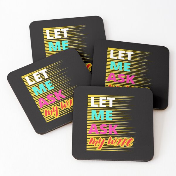 Item preview, LET ME ASK MY WIFE FUNNY GIFTS FOR COUPLES designed and sold by Filmharmony.