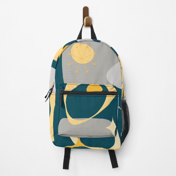 Item preview, Mid Century Atomic Abstract 15 Gray, Yellow designed and sold by trdstudio.