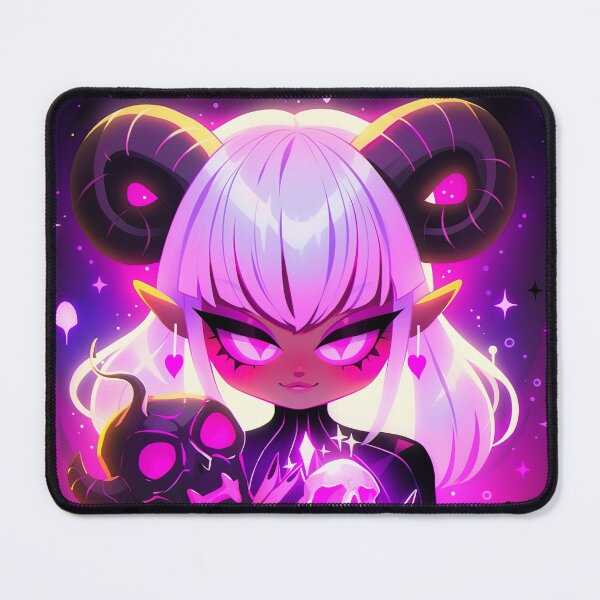 Item preview, Cute Devious Pink Devil Anime Girl designed and sold by bubblegoth.