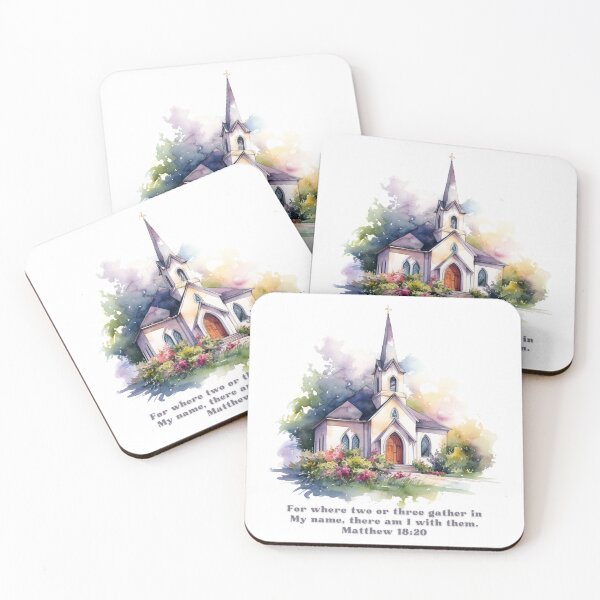Item preview, Matthew 18:20 - For where two or three gather in My name, there am I with them. designed and sold by FlutterByH.