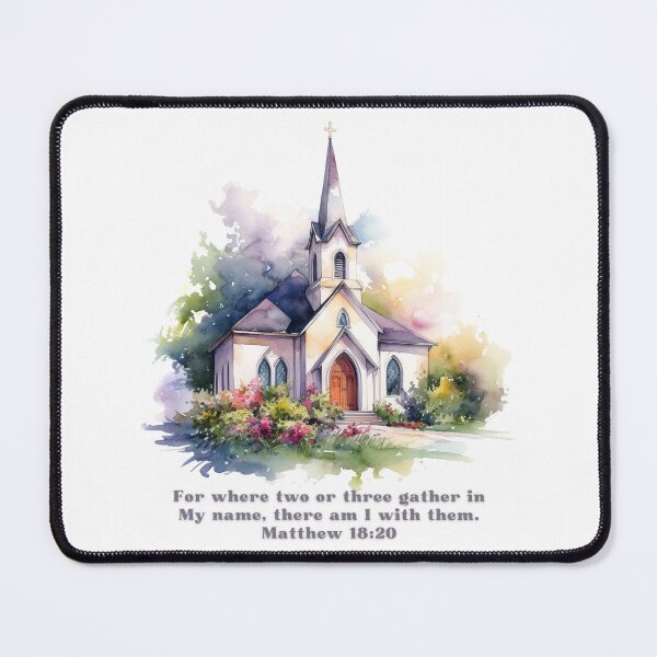 Item preview, Matthew 18:20 - For where two or three gather in My name, there am I with them. designed and sold by FlutterByH.