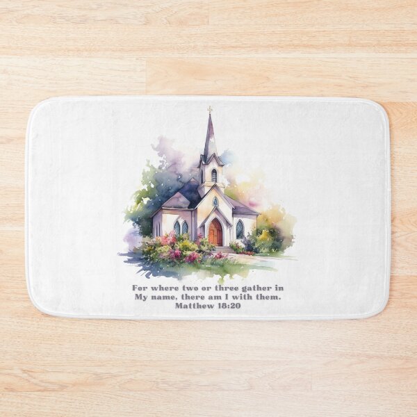 Item preview, Matthew 18:20 - For where two or three gather in My name, there am I with them. designed and sold by FlutterByH.