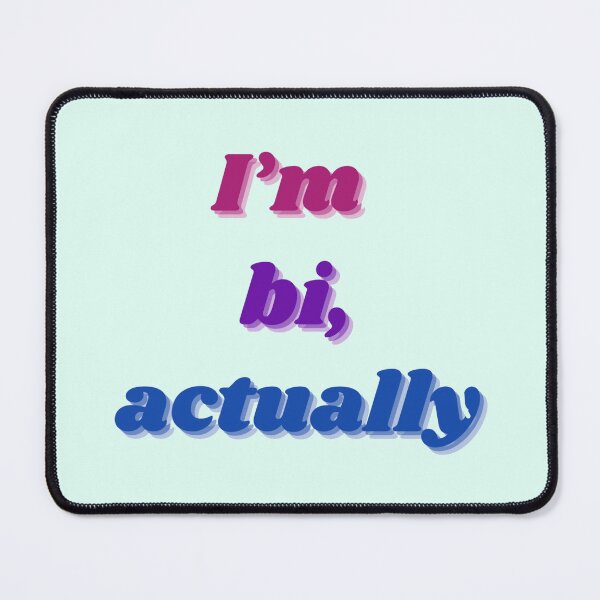 Item preview, I’m bi actually  bisexual flag  Heartstopper  Nick Nelson  designed and sold by JustAnotherBee.