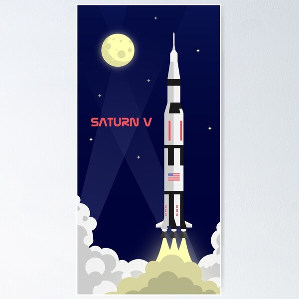 Item preview, Saturn V - Poster Vertical designed and sold by johnseals.