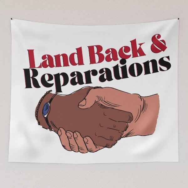 Item preview, Land Back & Reparations Solidarity designed and sold by lilboxofrandom.