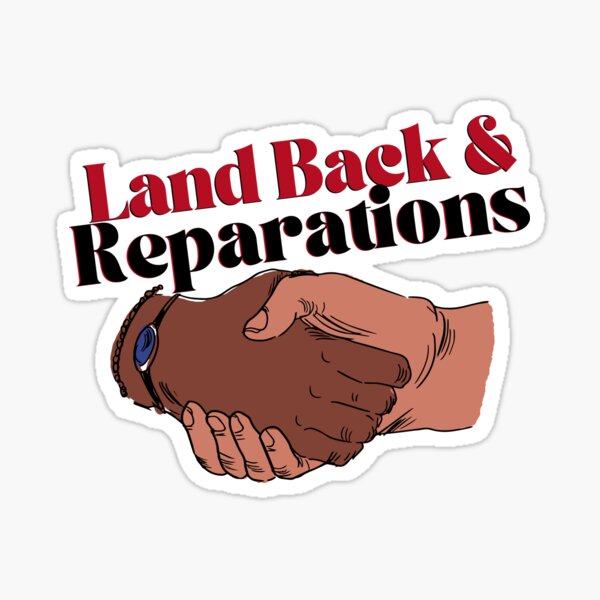 Item preview, Land Back & Reparations Solidarity designed and sold by lilboxofrandom.