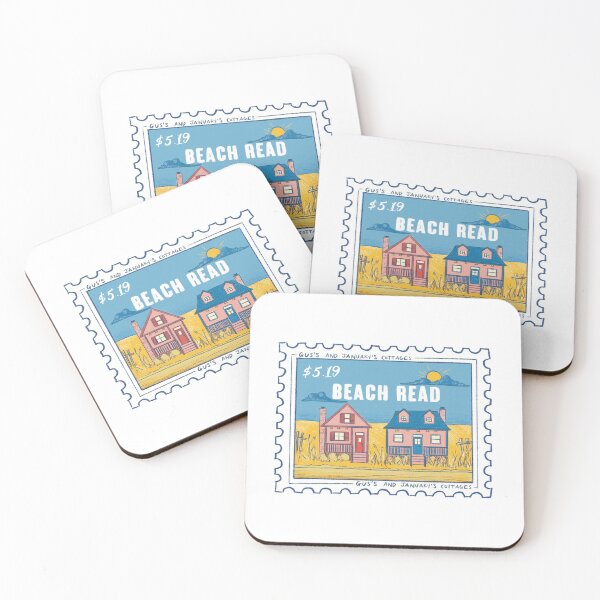 Item preview, Gus and January Cottage Stamp from Emily Henry's Beach Read designed and sold by xumistudio.