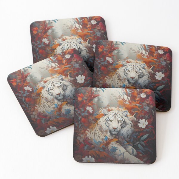Item preview, White tiger with instinct animal. designed and sold by Jamkub157.