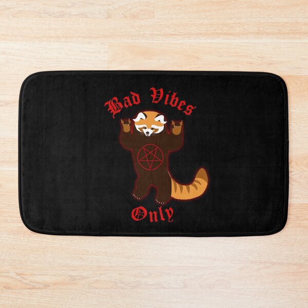 Item preview, Red panda "Bad vibes only" designed and sold by experimentons.
