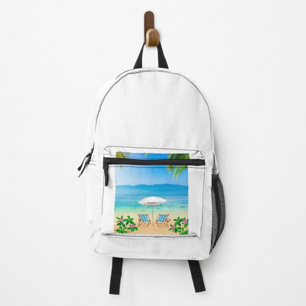 Item preview, Beautiful Relaxing Beach Chairs Umbrella Ocean View designed and sold by BeachinArt.