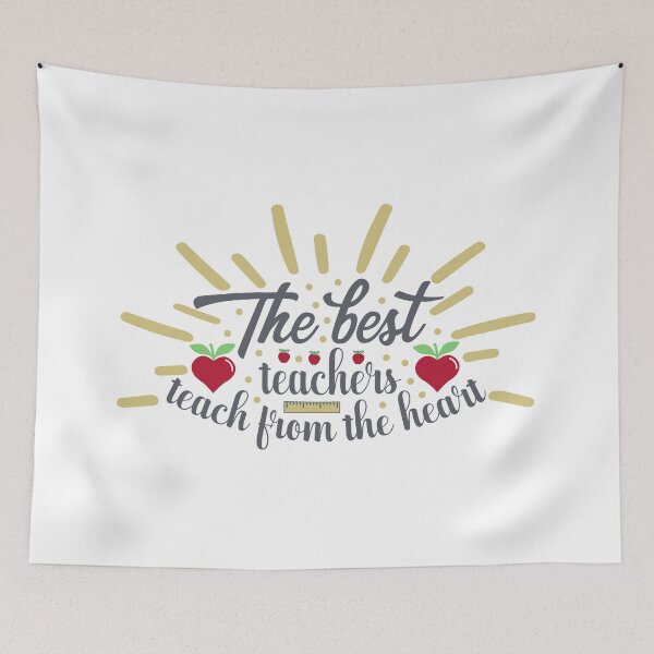 Item preview, The best teachers teach from the heart designed and sold by DreamStore360.