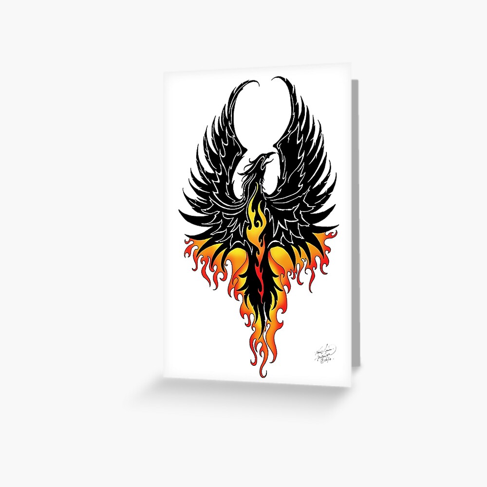 Fire Phoenix tattoo design. by EtherealGalaxia on DeviantArt