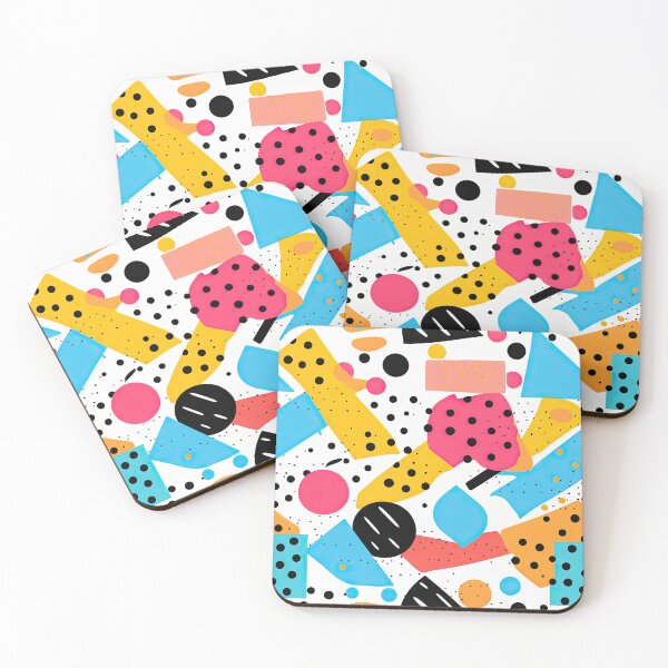 Item preview, Funky 80s and 90s Nostalgia Pop Pattern designed and sold by AeonAcademy.