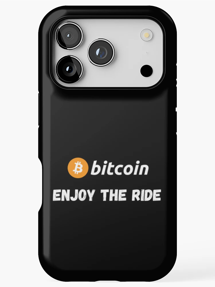 Thumbnail 1 of 4, iPhone Case, Bitcoin - Enjoy The Ride Design designed and sold by RektRepublic.