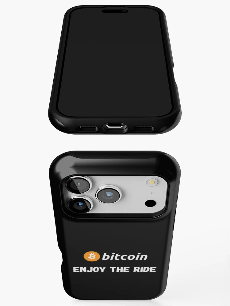 Thumbnail 3 of 4, iPhone Case, Bitcoin - Enjoy The Ride Design designed and sold by RektRepublic.